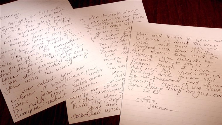 Jenna Bush Hager's letter to Barbara