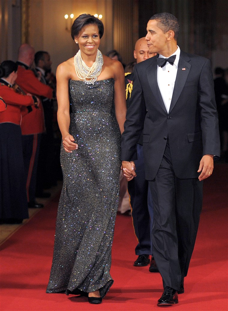 Michelle Obama pearls