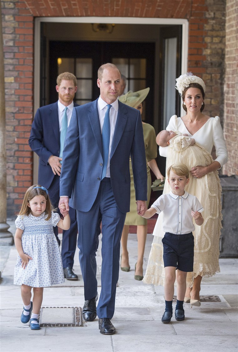 Princesė Charlotte, Prince George, Prince William, Kate, Duchess of Cambridge, Prince Louis