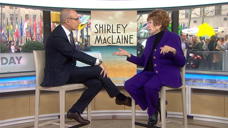 I DAG's Matt Lauer speaks to Shirley MacLaine