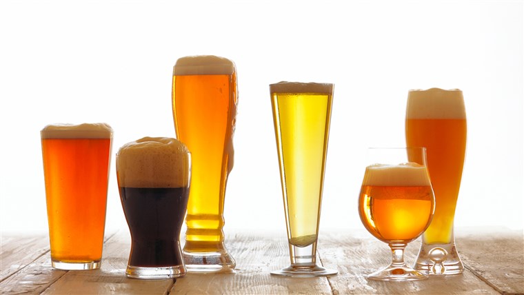 alus glasses, varieties, beers, alcohol, drink, bar