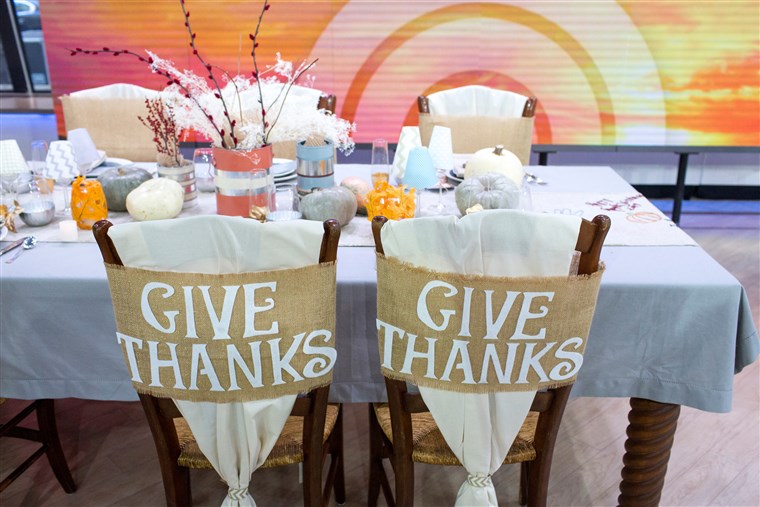 Žavinga Thanksgiving table decorations