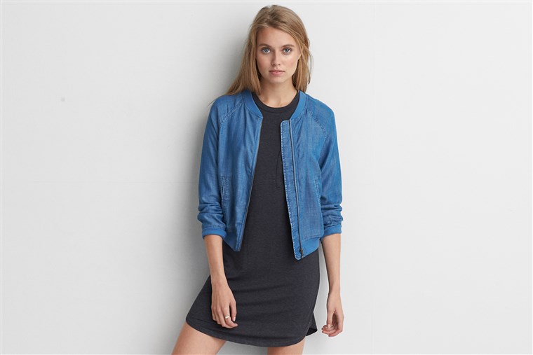 Американац Eagle Outfitters Chambray Bomber Jacket