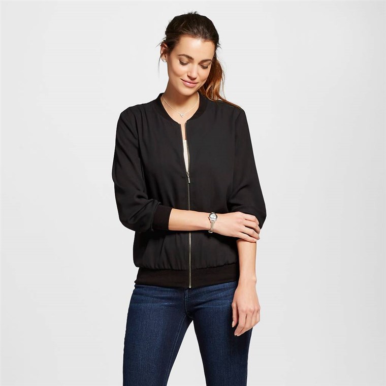 Цомо Black Solide Bomber Jacket from Target