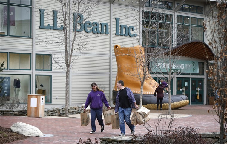 LL. Bean retail store in Freeport, Maine.