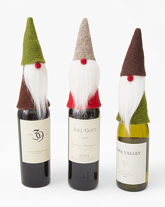 felted Wine Toppers