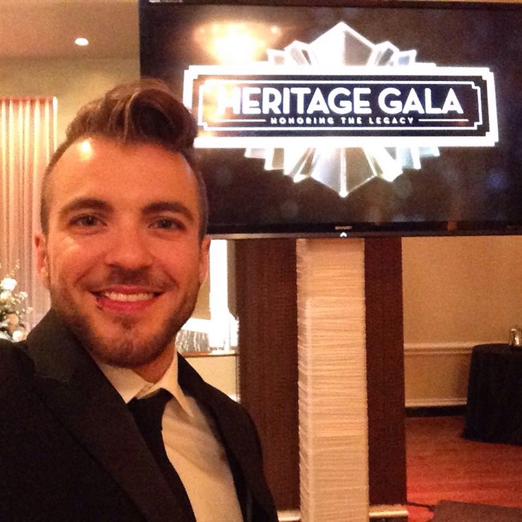 Aydian Dowling delivers the keynote speech at Pride Houston's Heritage Gala.