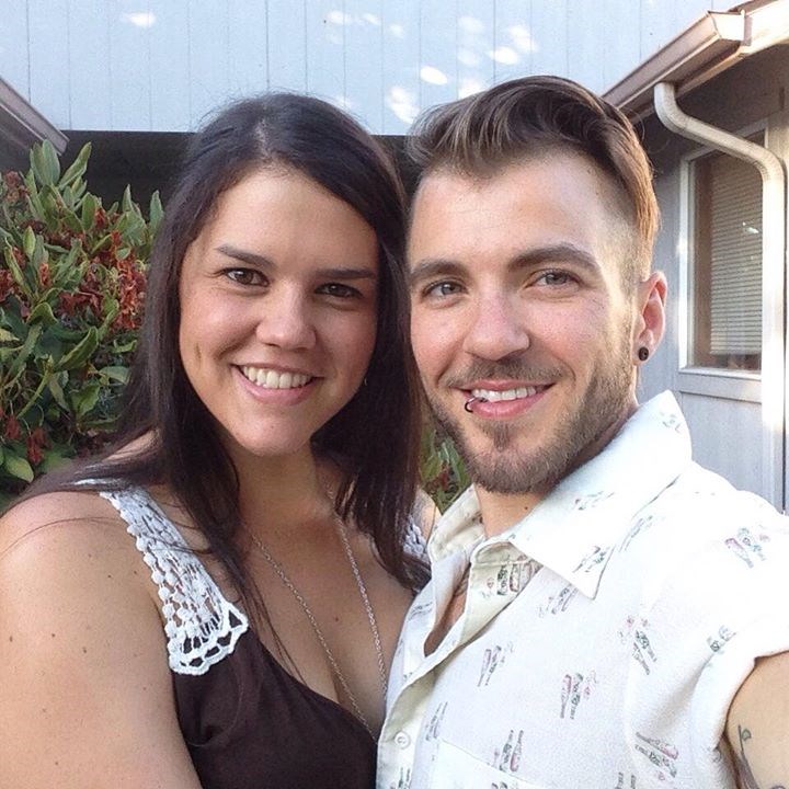 Aydian Dowling and his wife Jenilee, whom he married in 2012. She has been at his side since his third shot of hormones.
