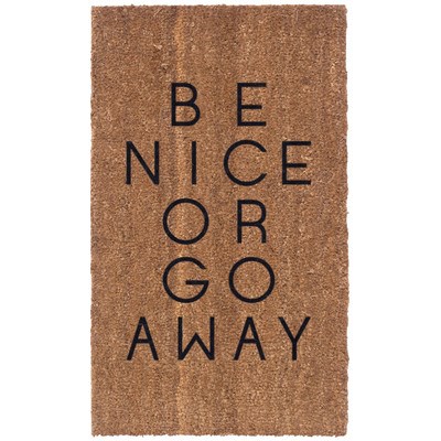 Būk Nice Or Go Away Doormat