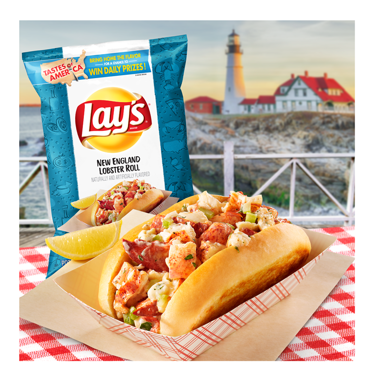 Lägga's new lobster roll potato chips.