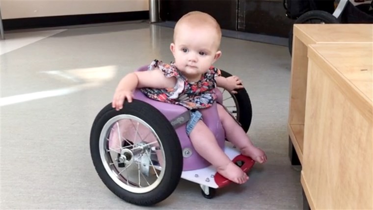 Părinţi Use Pinterest To Craft Toddler A DIY Wheelchair