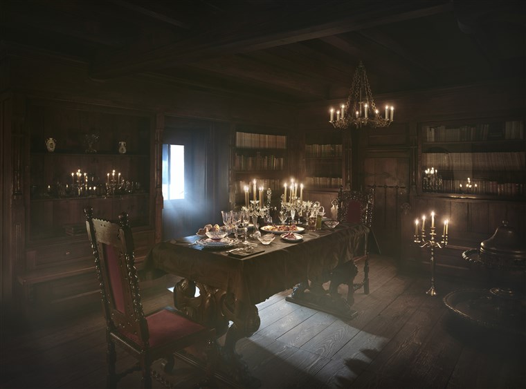 Дракула's castle dining room